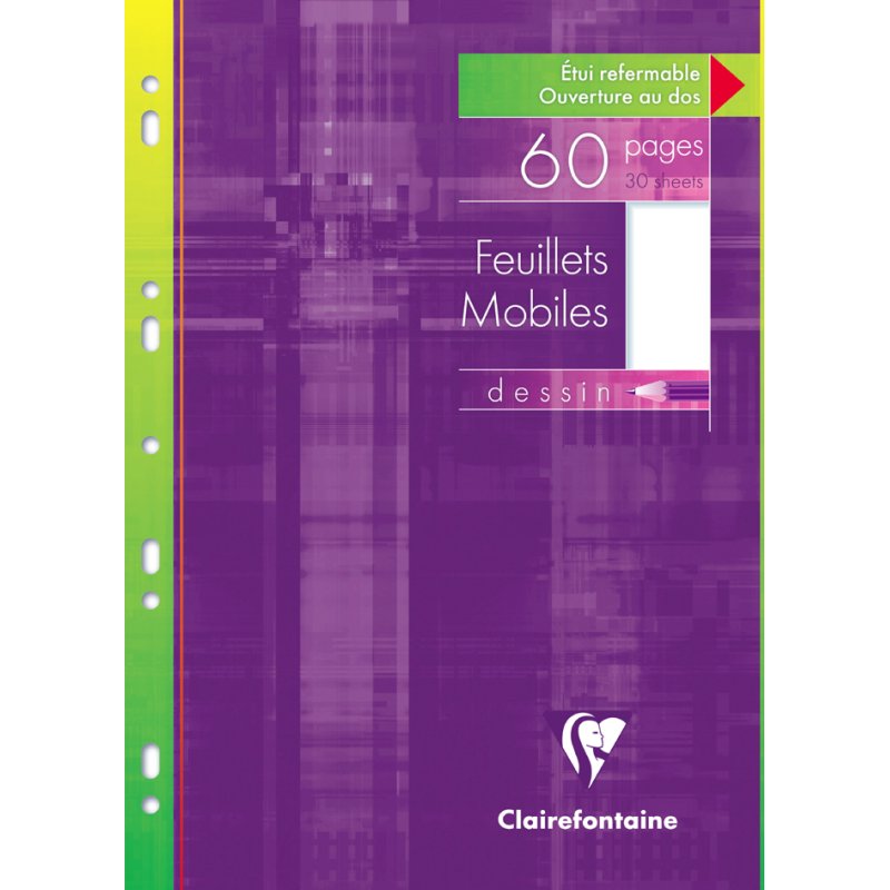 Clairefontaine bloc-notes détachable, A4, quadrillé, 200 feuilles
