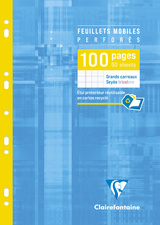 Clairefontaine losse bladen A4, gelinieerd, 90g, 100 vel