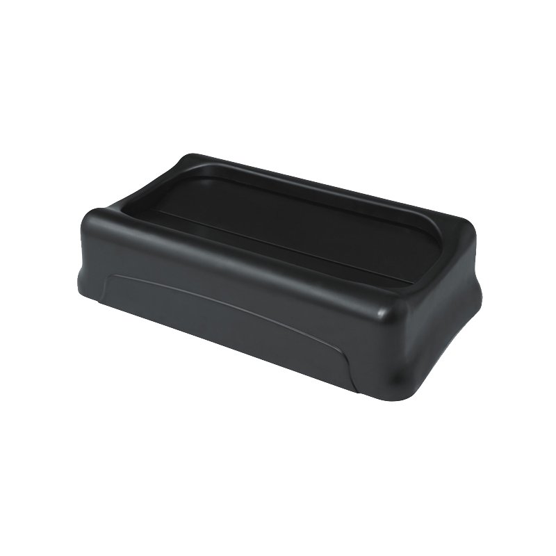 Rubbermaid afvalbak Slim Jim, zwart, 60 liter, rechthoekig