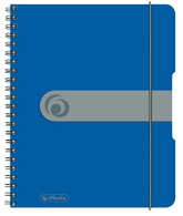 herlitz schrijfblok voor op reis A5, blauw, geruit, 80 pagina's