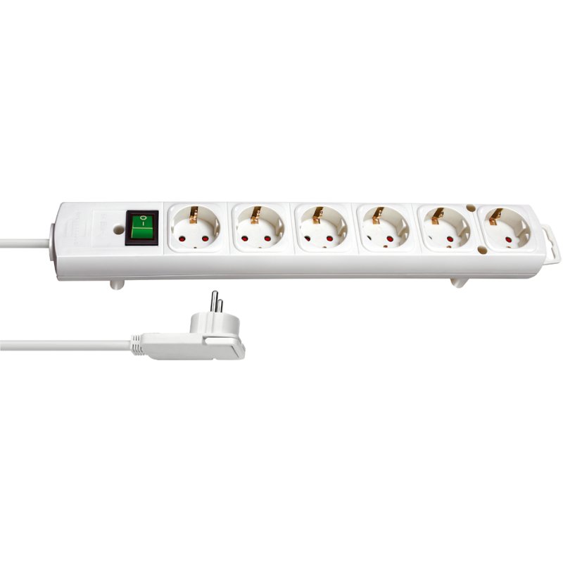 brennenstuhl multiprise Comfort-Line Plus, 6 prises, blanc, sécurité enfants