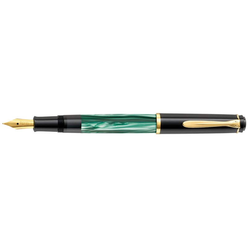 Pelikan stylo plume M 200, vert marbré, plume B