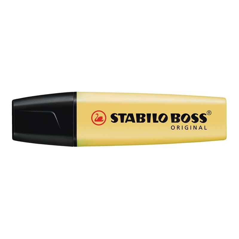 STABILO surligneur BOSS ORIGINAL Pastel, jaune pastel, rechargeable