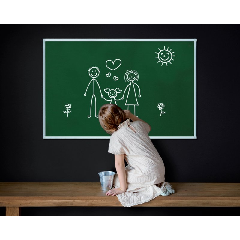 FRANKEN tableau noir X-tra! L, magnétique, surface laquée, 1200×900 mm