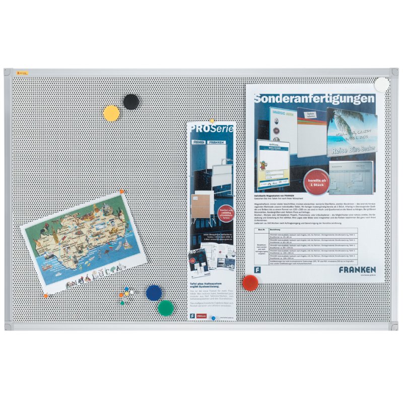 FRANKEN tableau d'affichage X-tra!Line, 600×450 mm, gris