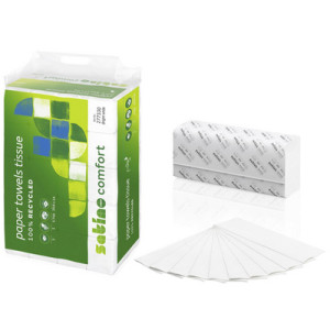 satino by wepa handdoekpapier Comfort, 2-laags, wit, 206×240 mm