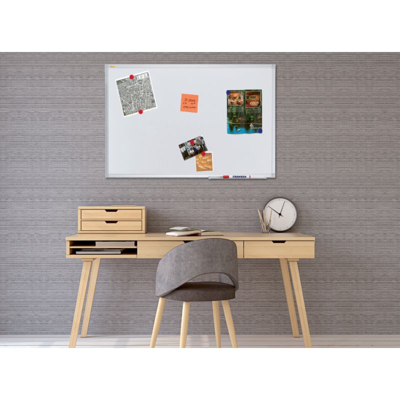 FRANKEN tableau magnétique blanc X-tra!Line, laqué, 90×60 cm