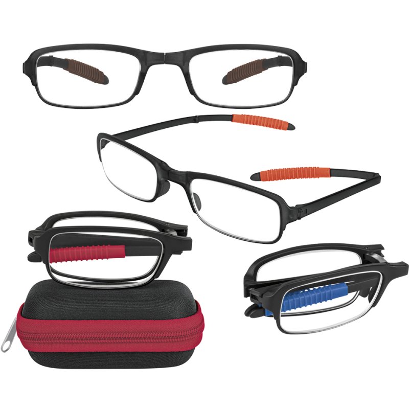 WEDO opvouwbare leesbrillen Flip-it, gemengde kleuren, displayverpakking, 20 stuks