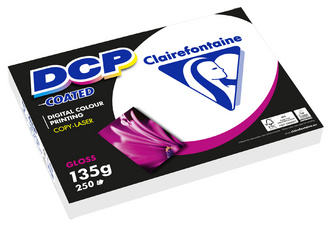 Clairefontaine laserprinter papier DCP Coated Gloss, A3+, wit glanzend, 250 vel