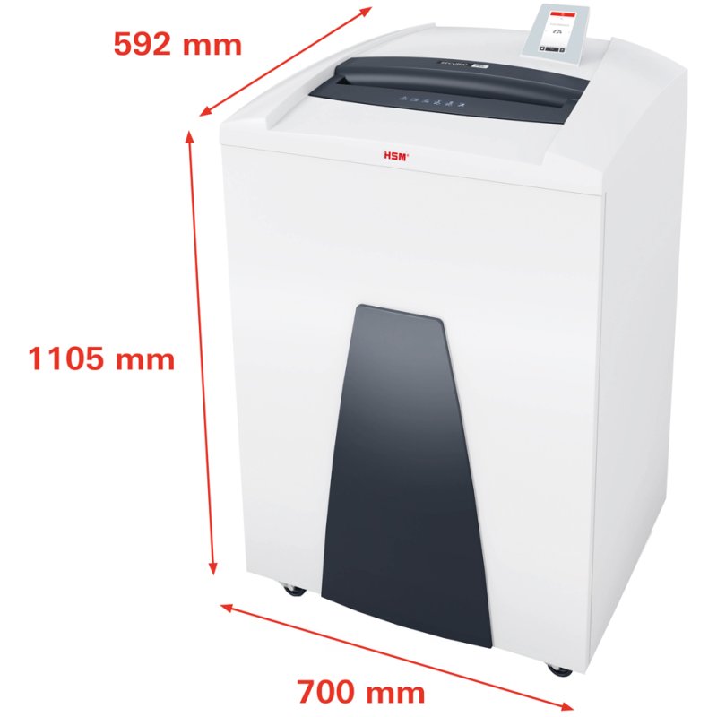 HSM papiervernietiger SECURIO P44i, P-4 beveiliging, 43-45 vel, 205 liter
