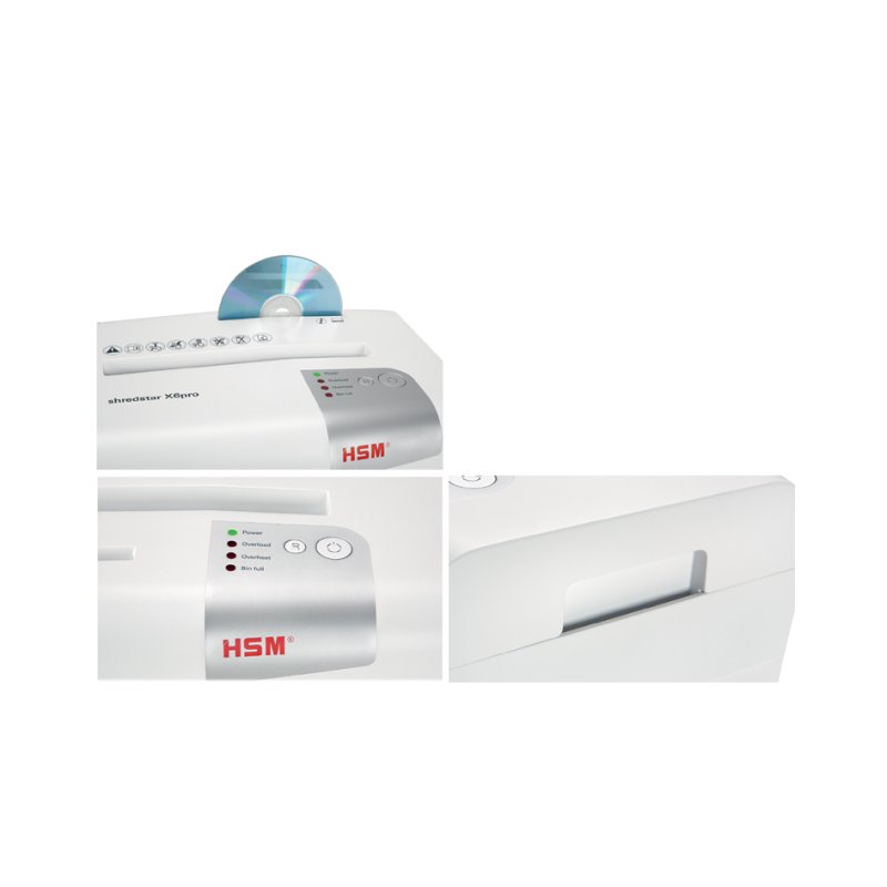 HSM shredstar X6pro papiervernietiger, deeltjessnit 2×15 mm, P-5, 6 vel