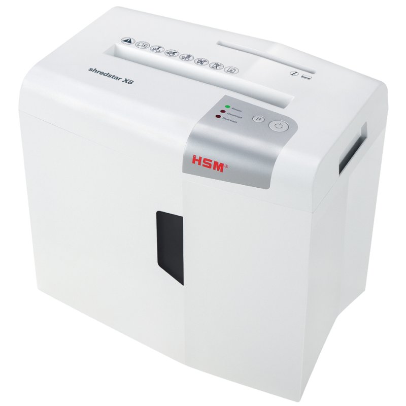 HSM papiervernietiger shredstar X8, deeltjessnit 4,5×30 mm, 8 vel, 18 liter