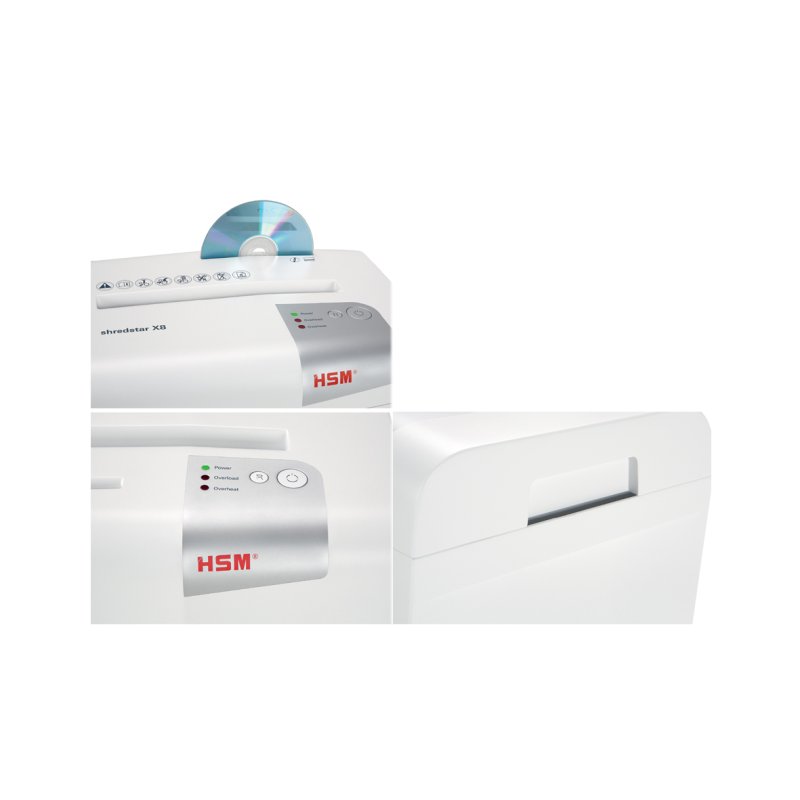 HSM papiervernietiger shredstar X8, deeltjessnit 4,5×30 mm, 8 vel, 18 liter