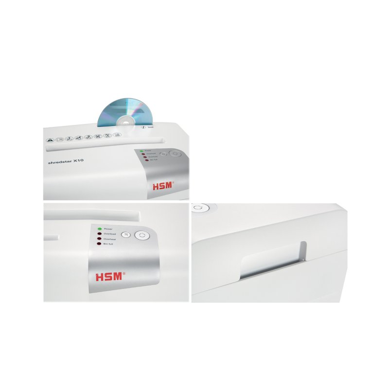 HSM papiervernietiger shredstar X10, snippers 4,5×30 mm, 10 vel, 20 L