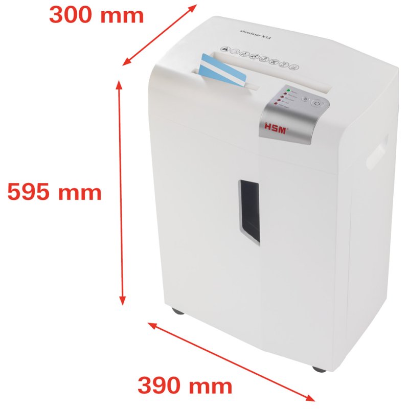 HSM papiervernietiger shredstar X13, 4×37 mm snippers, 13 vel