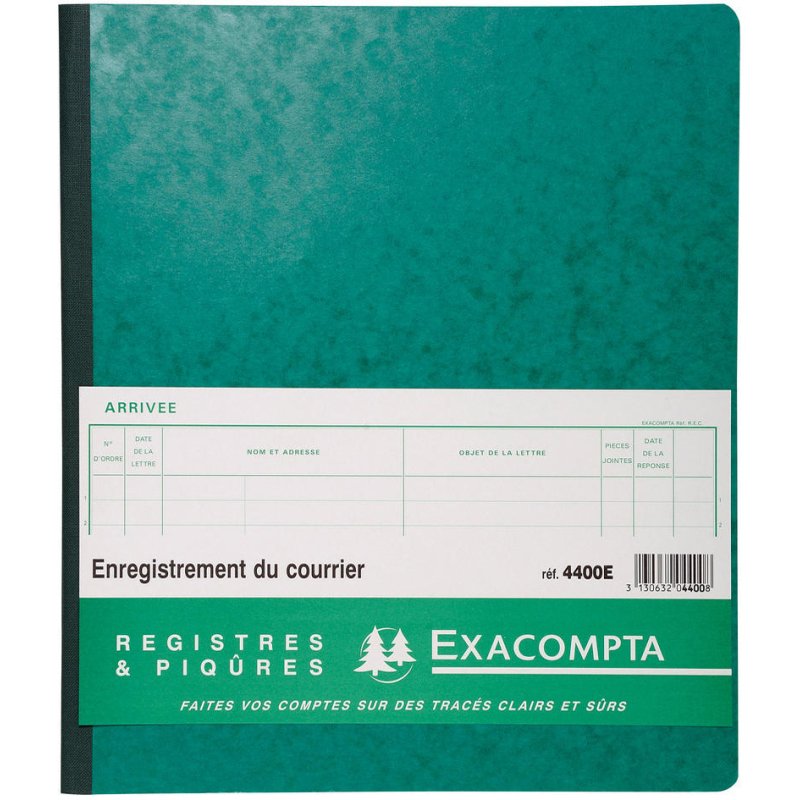 EXACOMPTA classeur à feuillets mobiles, 320×270 mm, 80 pages, 110 g/m²