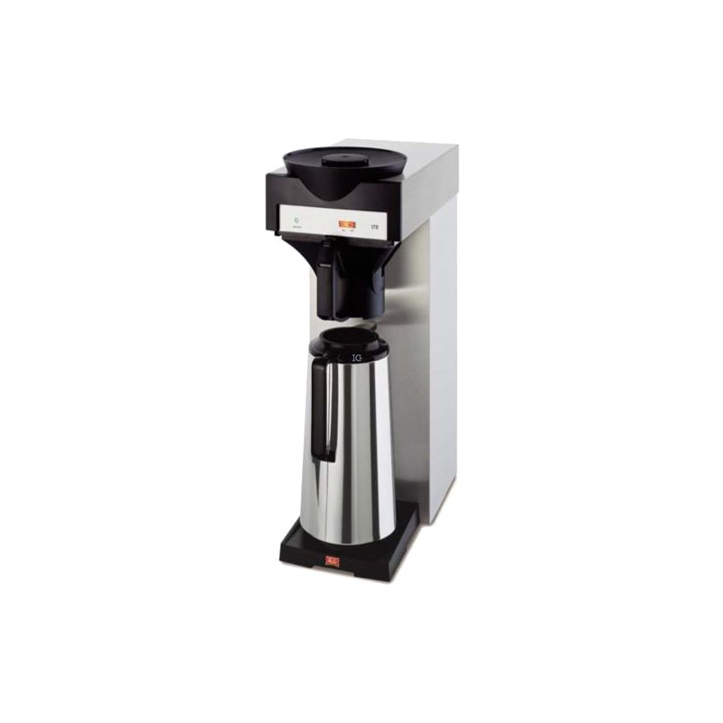 Melitta Professional filterkoffiezetapparaat 170 MT, zilver/zwart, 125 kopjes per uur, 1,88 kW
