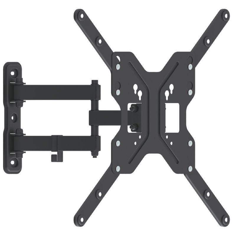 LogiLink TV Wall Mount Full Adjustable, 23"–55", black steel, max 30 kg