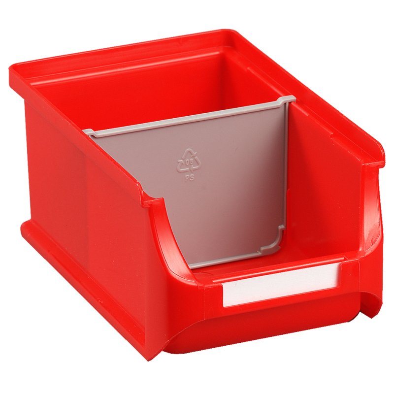 allit ProfiPlus Box 2 opslagbox, stapelbaar, grijs kunststof, 100×160×75 mm