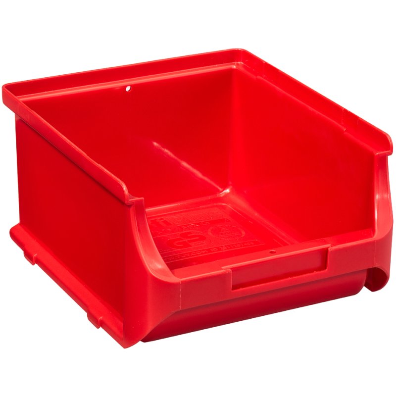allit ProfiPlus Box 2B opslagbox, stapelbaar, rood, 135×160×82 mm