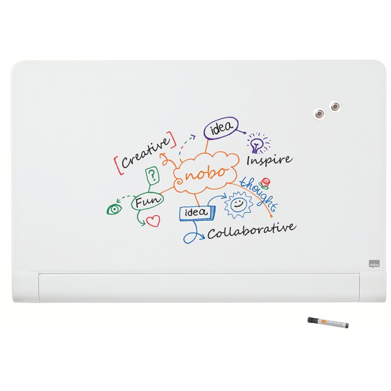 nobo tableau magnétique en verre Impression Pro Widescreen 85", blanc, 1900×1000 mm