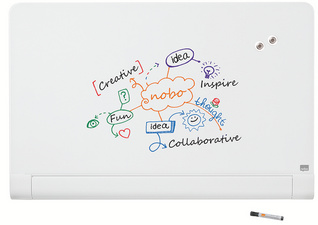 nobo glasmagneetbord Impression Pro Widescreen, wit, 1260×710 mm