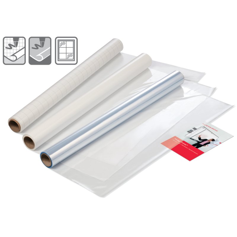 Nobo tableau blanc rouleau de table quadrillé, 600×800 mm, 25 feuilles