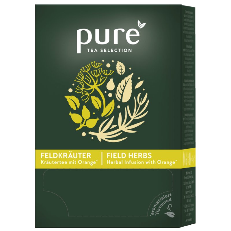 Tchibo Pure Tea tisane aux herbes des champs, biologique, 25 sachets de thé