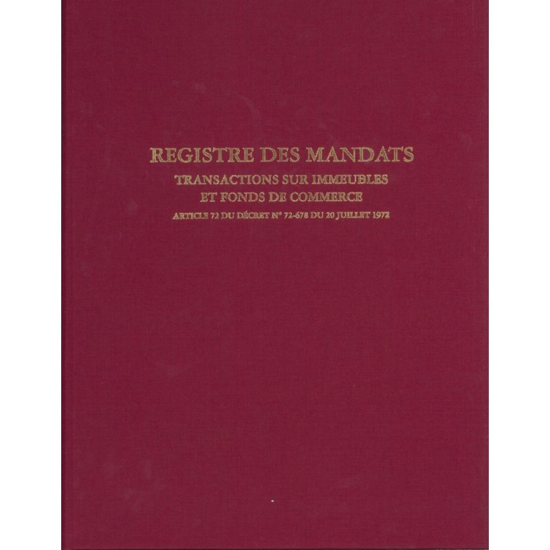 ELVE Vastgoedtransactieregister, 320×250 mm, rode kaft