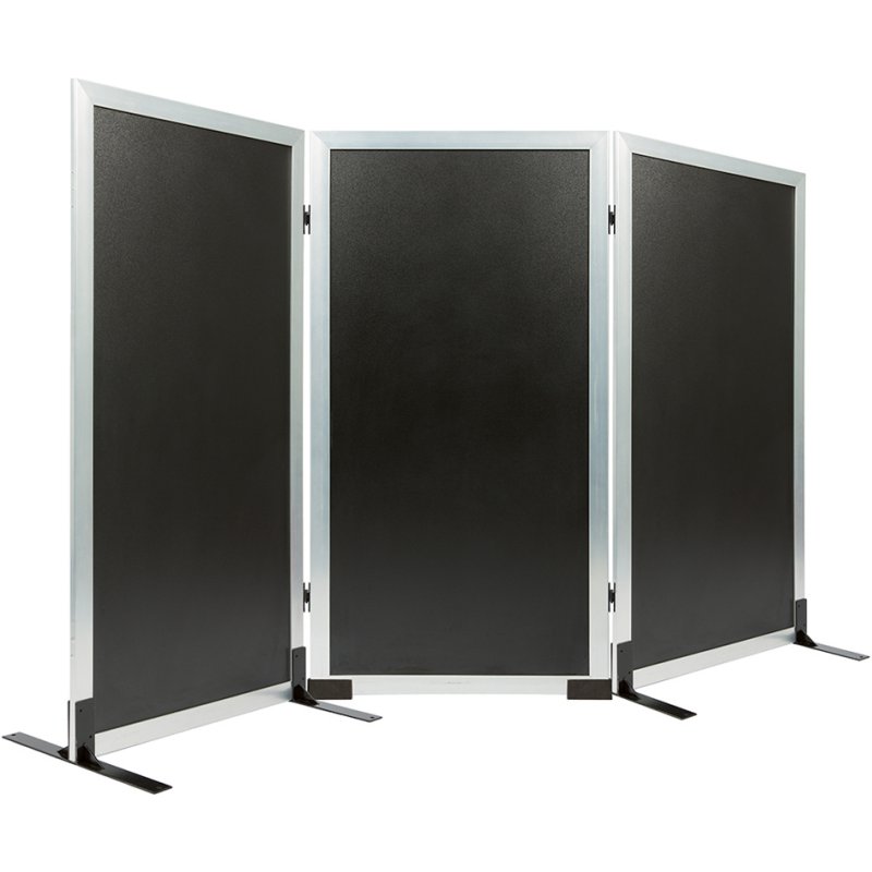 Securit tableau noir MULTIBOARD, blanc, effaçable recto-verso, 60×115 cm