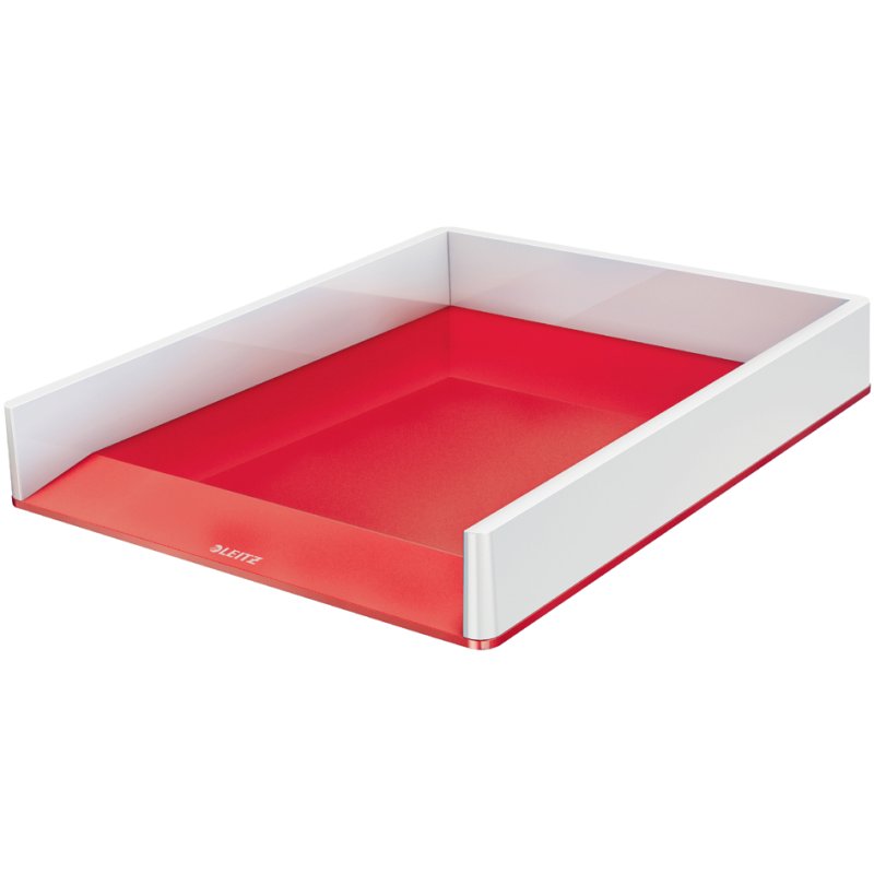 Leitz bac à documents WOW Duo Colour A4, blanc/gris clair, empilable