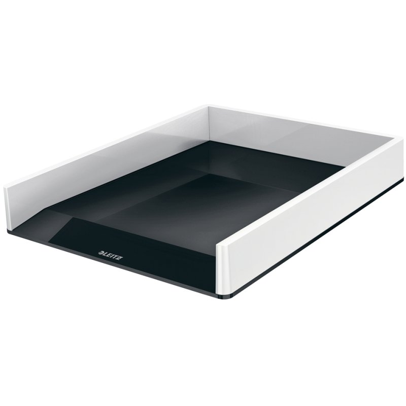 Leitz bac à documents WOW Duo Colour A4, blanc/gris clair, empilable