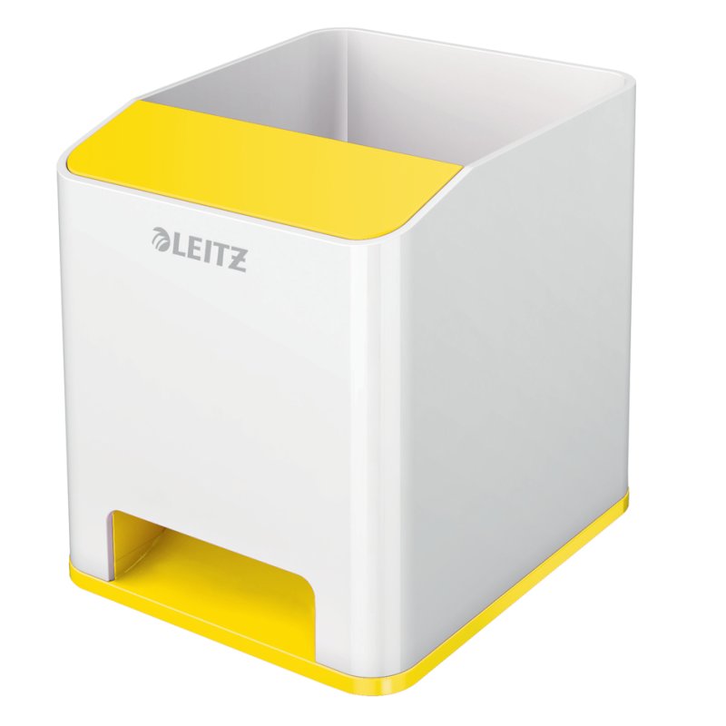 LEITZ pennenhouder WOW Duo Colour, wit, smartphone vak