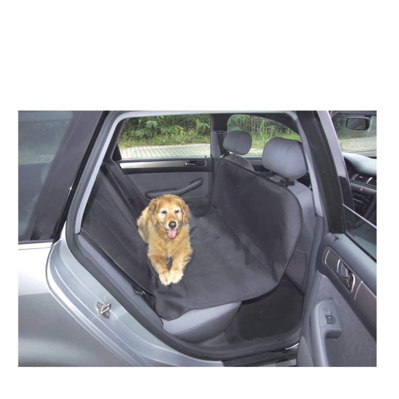 cartrend auto hondenmat, zwart, 100% polyester, 145×164 cm
