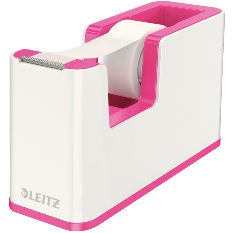 LEITZ distributeur de ruban adhésif WOW Duo Colour, rose-métallique, jusqu'à 19 mm