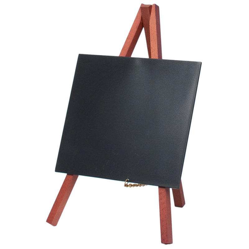 Securit mini tableau noir de table avec support, noir, 150×260 mm