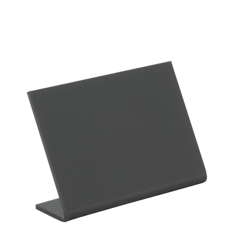 Securit chevalet de table forme L A6, noir, recto-verso, 3 pièces