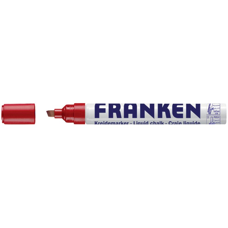 FRANKEN marqueur à craie, largeur de trait 2-5 mm, rouge