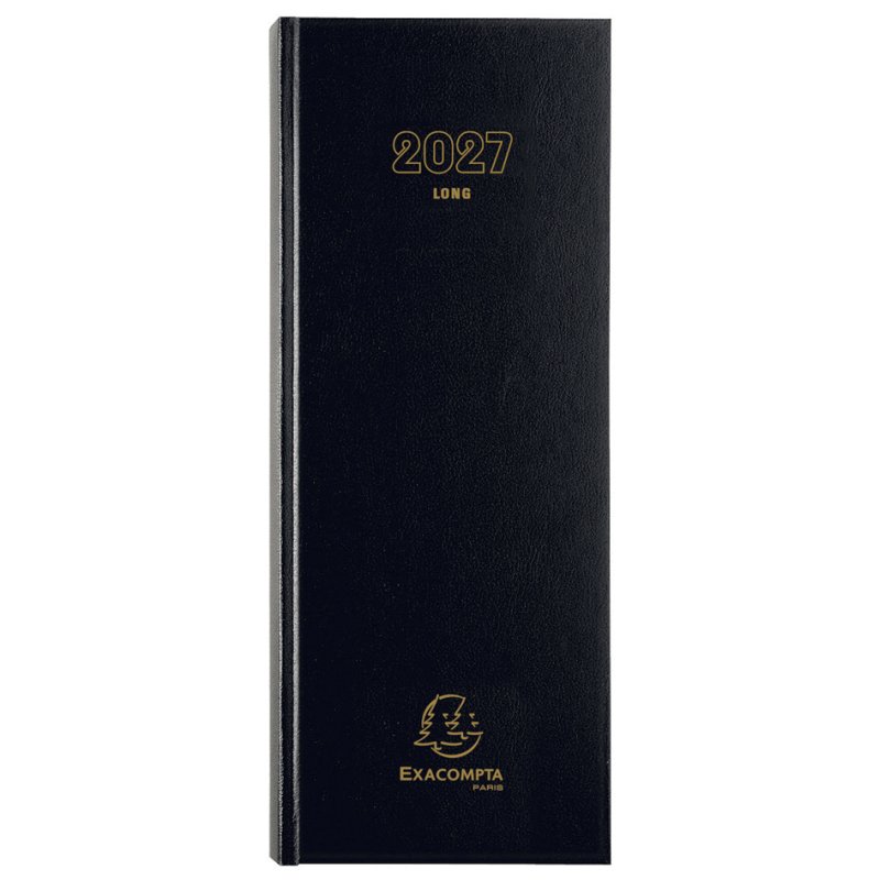 EXACOMPTA Agenda de bureau 1 jour par page 2026 noir