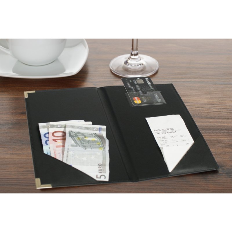 Securit porte-additions/reçus CLASSIC, noir, 130×230 mm