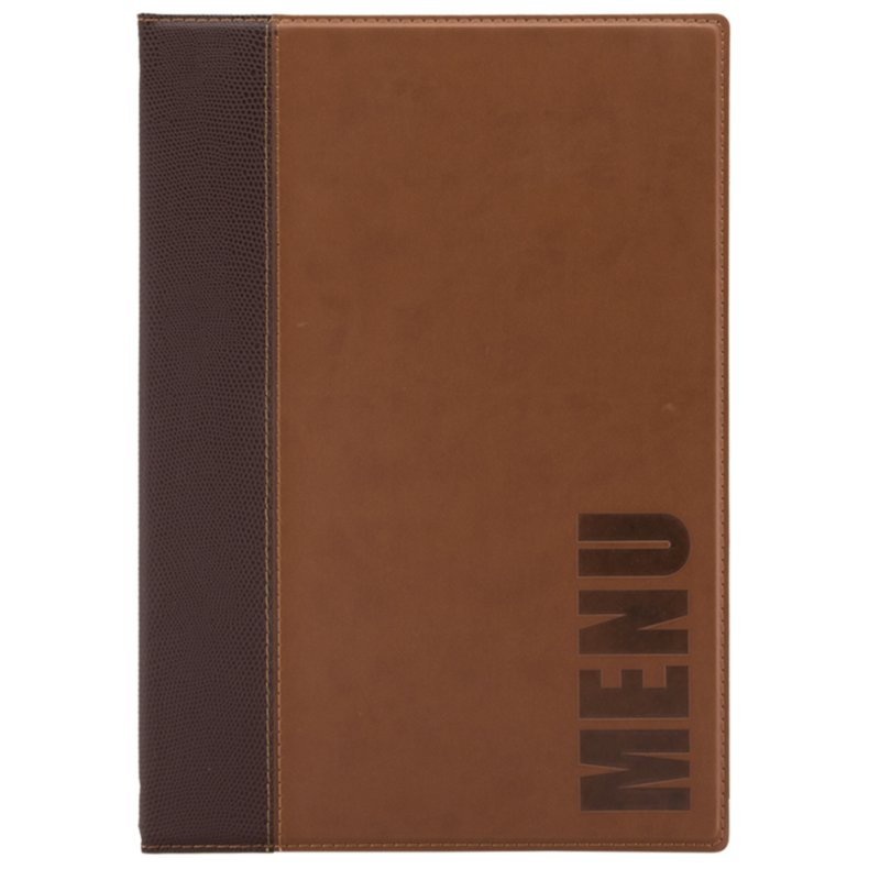 Securit menumap Trendy A4, rouge vin, imitation cuir