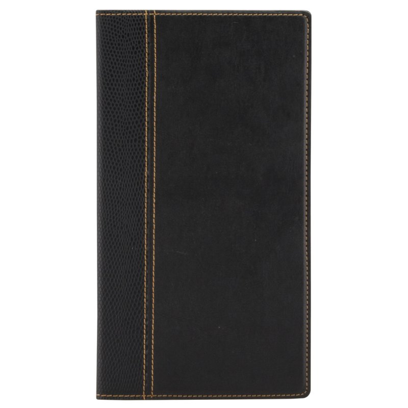 Securit étui à chèques Trendy, noir, 130×230 mm, simili-cuir