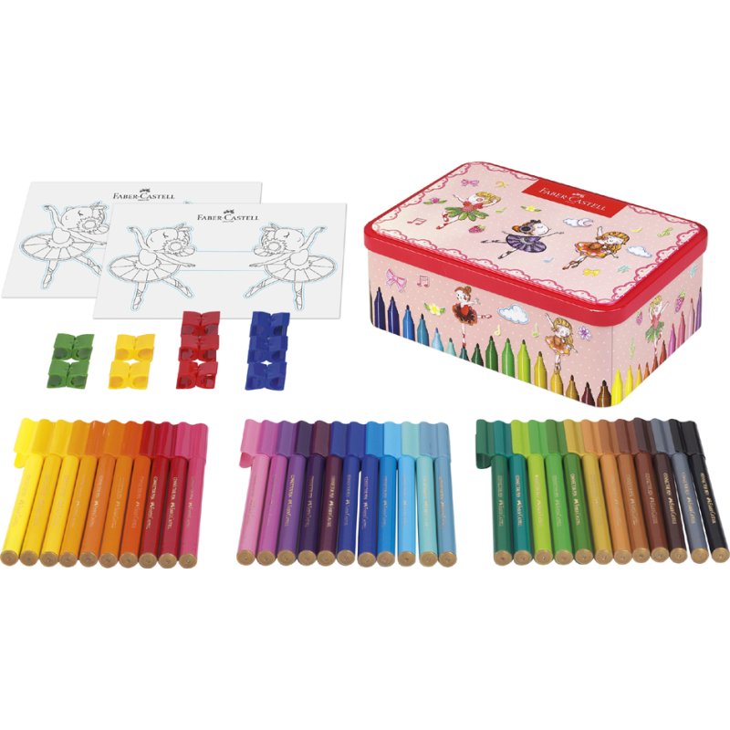 Faber-Castell feutres Connect-pen, 33 couleurs, 2,0 mm, lavables