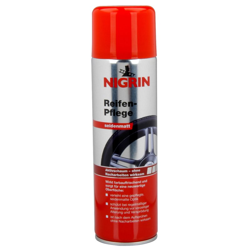 NIGRIN Soin des pneus, 500 ml, bombe spray
