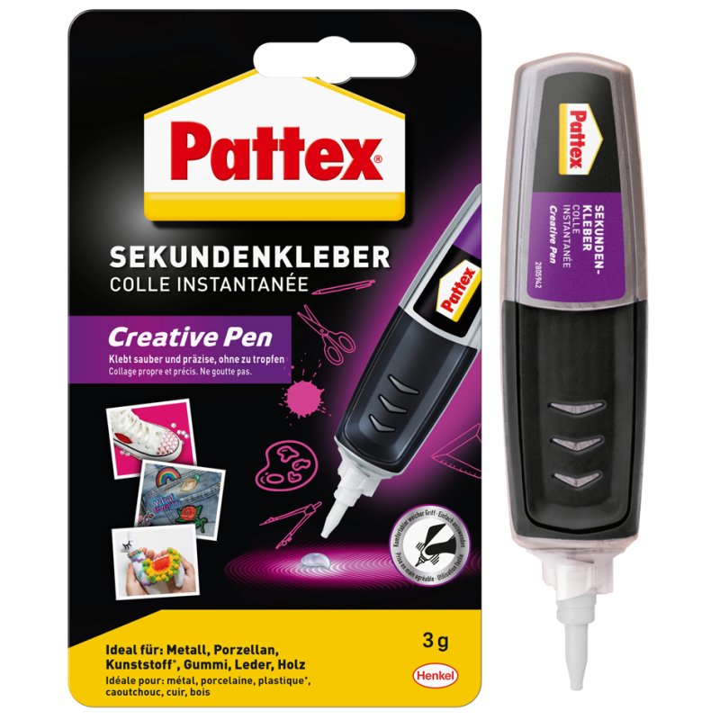 Pattex colle instantanée Creative Pen, 3 g