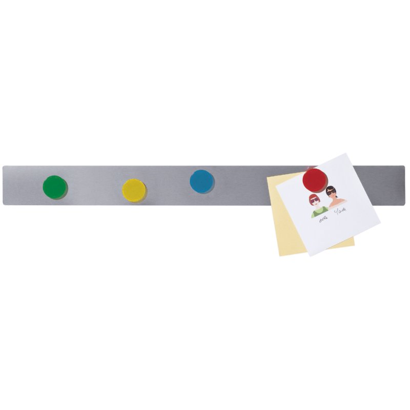 FRANKEN self-adhesive magnetic strip silver, 50 mm, 0.5 mm, 10 pieces