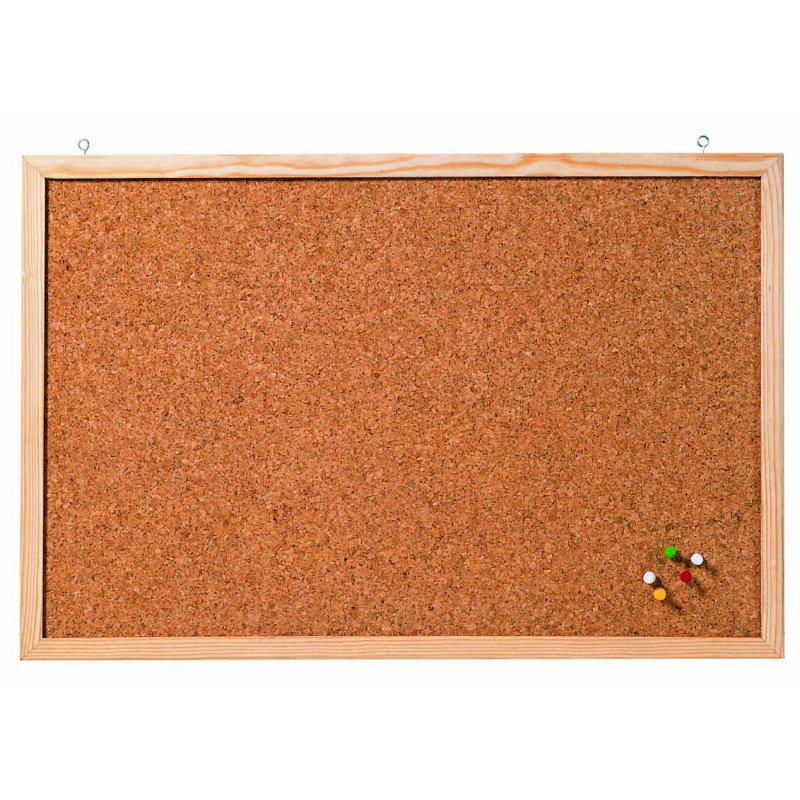 FRANKEN kurken memobord, 600 × 400 mm, bruin