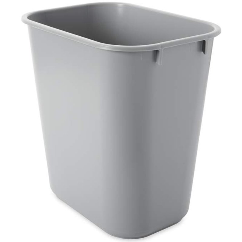 Rubbermaid waste bin rectangular, 12.9 litres, PE, grey