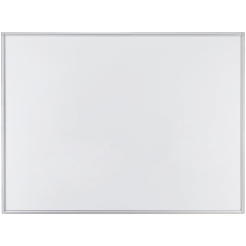 FRANKEN tableau blanc ECO émaillé, 600 × 450 mm, cadre aluminium