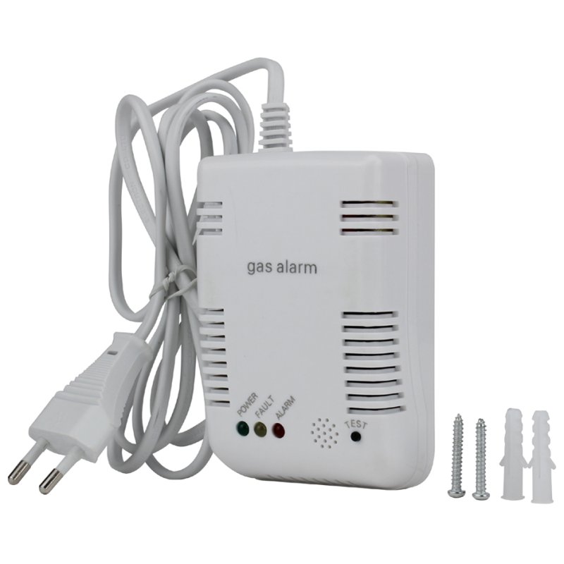uniTEC Détecteur de gaz électronique, blanc, signal d'alarme 85 dB